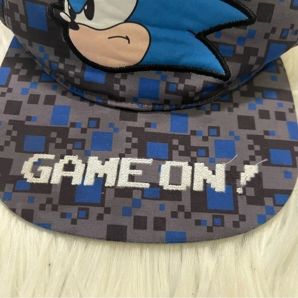 Sonic the Hedgehog Kids Hat Gray Blue - Picture 3 of 8